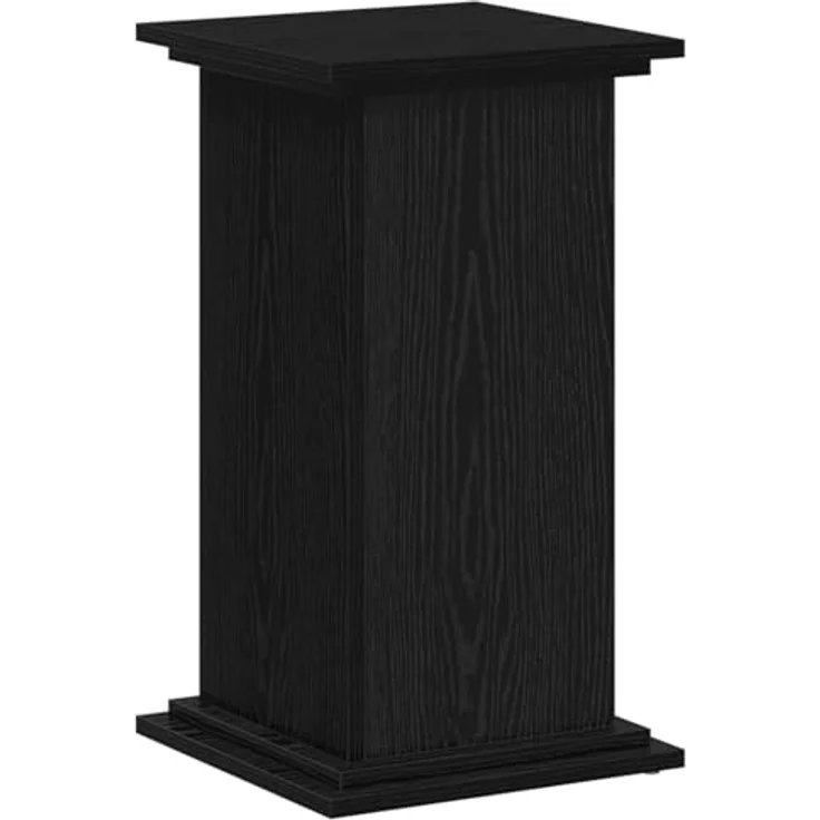 vidaXL Blumenständer Pflanzenständer Schwarze Eiche, 33x33x60 cm, stabiles Naturholz, mattiertes Finish für innen und außen – Bild 5