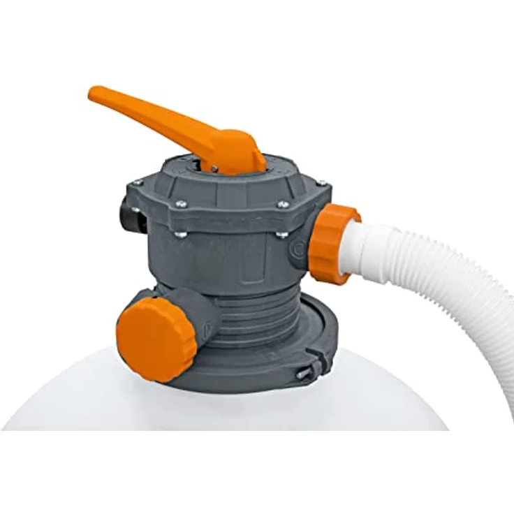 Bestway Flowclear Sandfilteranlage, 11.355 l/h Umwälzleistung, geeignet für Pools bis 64.000 l, rostfreier Tank, integrierte Zeitschaltuhr – Bild 11