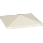 Outsunny Pavillon-Ersatzdach für 3 x 3m Pavillon, wasserdicht, aus Oxford-Stoff, Cremeweiß