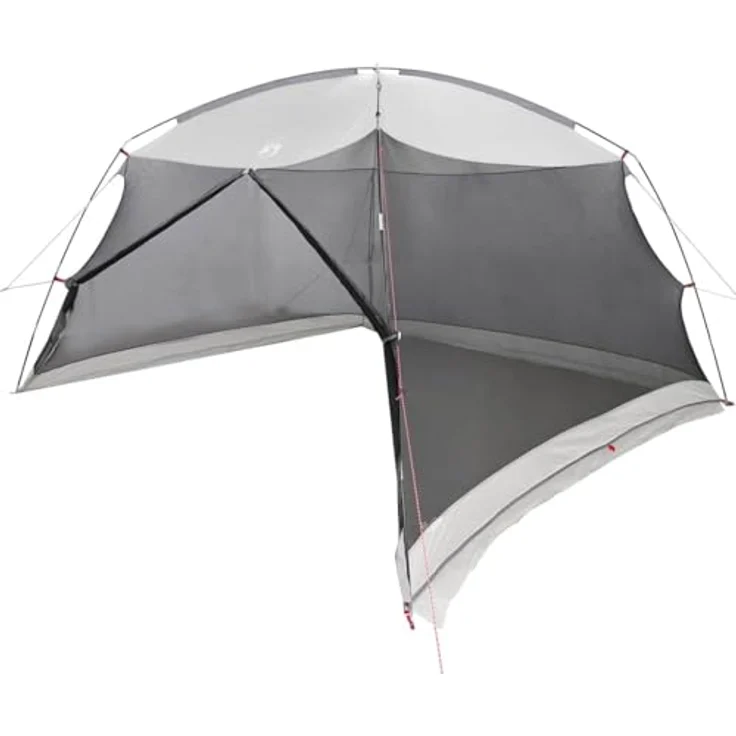 vidaXL Moskitonetz-Zelt mit Dach Grau, wasserfest und UV-beständig, 380 x 380 x 225 cm, zusammenklappbar – Bild 6