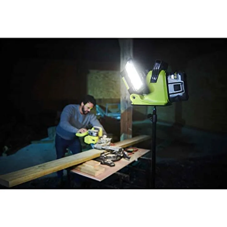 RYOBI Hybrid-LED-Panelleuchte RLPH18-0 18V Werkstattleuchte, Arbeitsleuchte, Akku- & Netzbetrieb – Bild 4