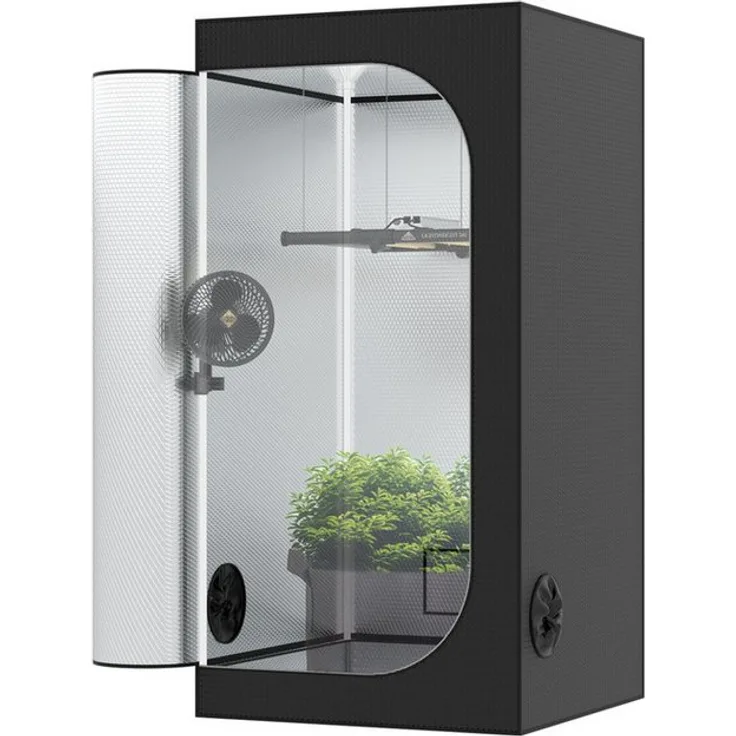 THE HOOKAH Gewächshaus Deluxe D600 Growbox Growzelt, Indoor-Anbau Lösung in vielfältigen Größen und Materialien