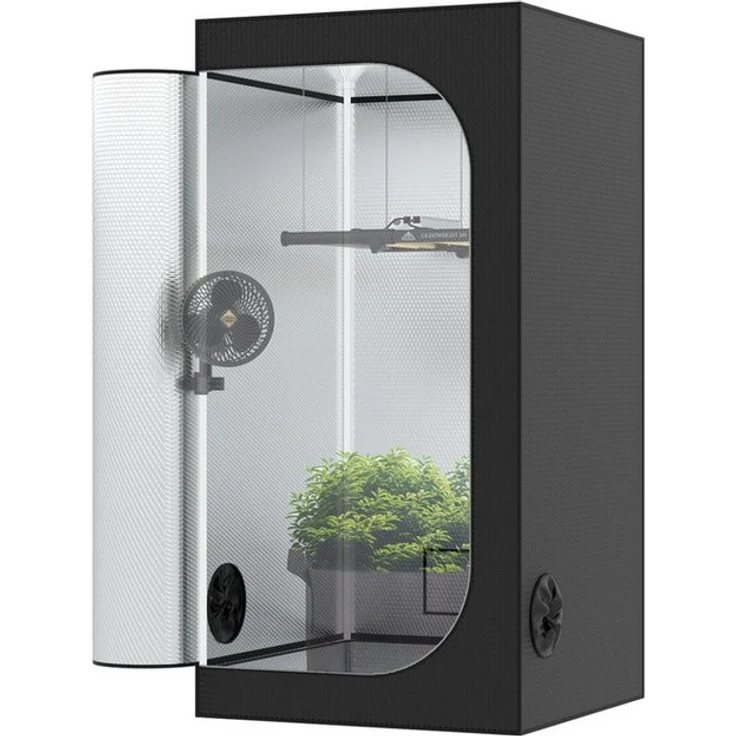 THE HOOKAH Gewächshaus Deluxe D600 Growbox Growzelt, Indoor-Anbau Lösung in vielfältigen Größen und Materialien – Bild 1