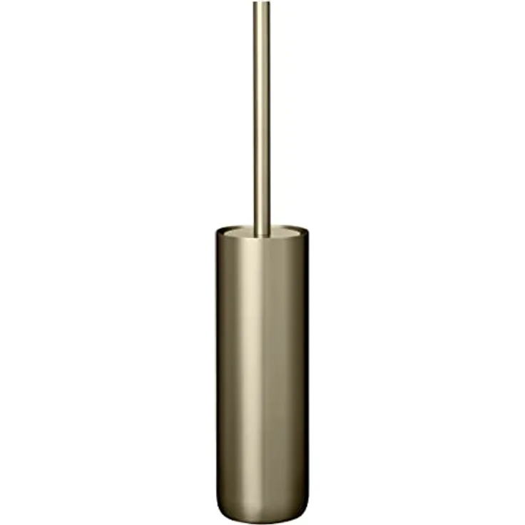 blomus WC-Bürste -MODO- Farbe Brass, Toilettenbürste und Behälter für Badezimmer 9x49cm (66460)