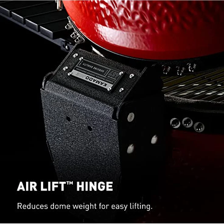 Kamado Joe Big Joe III Grill, rot/schwarz, Ø 61cm – Bild 7