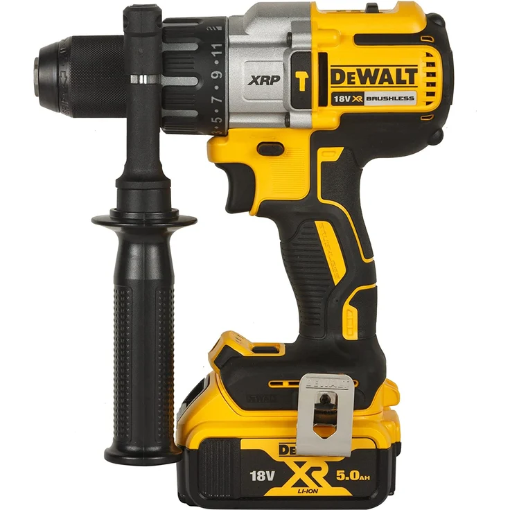 Dewalt Akku-3-Gang-Schlagbohrschrauber (18V,5.0 Ah,bürstenlos,Vollmetallgetriebe,integrierte LED-Leuchte mit bis zu 77 Lumen,inkl. 2x Akkus,Schnell-Ladegerät,Gürtelhaken,T STAK-Box) DCD996P2 – Bild 4