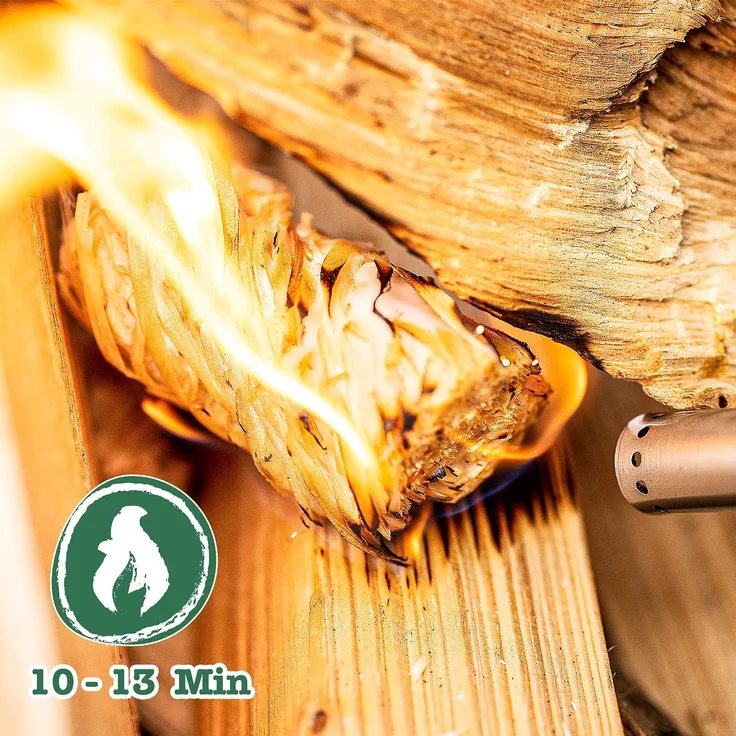 grillas BIO Anzünder Kaminanzünder Holzwolle Grillanzünder Holz Feueranzünder 2,5 kg – Bild 6