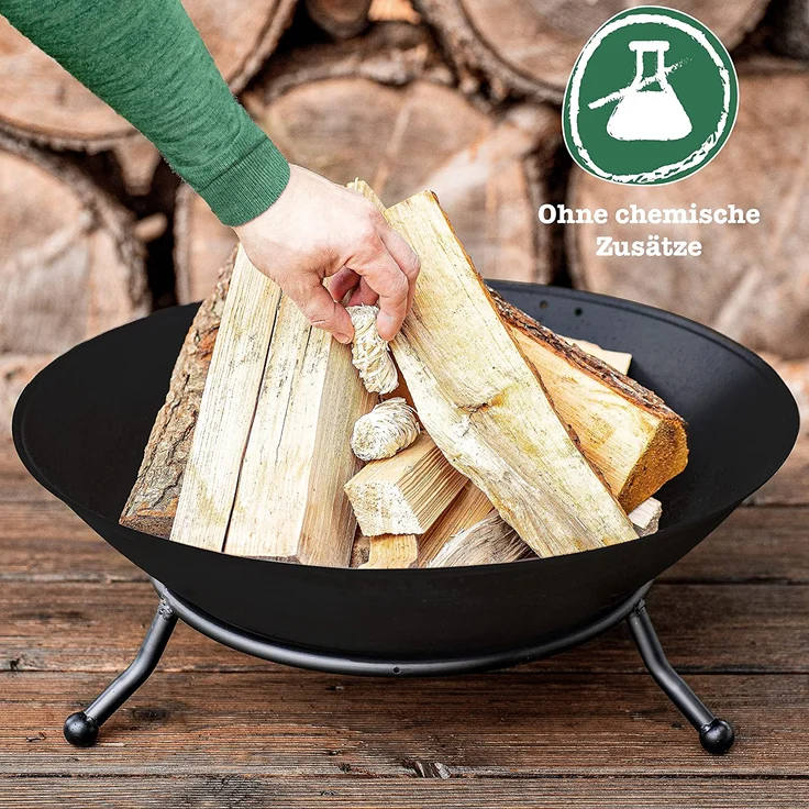 grillas BIO Anzünder Kaminanzünder Holzwolle Grillanzünder Holz Feueranzünder 2,5 kg – Bild 5