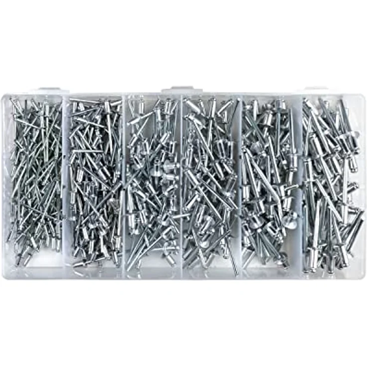 TOX Blindnieten-Sortiment aus Aluminium, mit Flachrundkopf in 6 Größen, 400-tlg. 09490205 – Bild 3