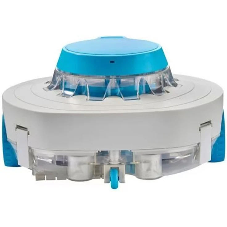 SilverCrest Poolroboter Pool-Reinigungsroboter SCPR 50 A1 kabellos, zur Reinigung von Becken bis 50 m², wasserdicht nach Ipx8, wiederaufladbarer Akku, kompakt und robust, blau