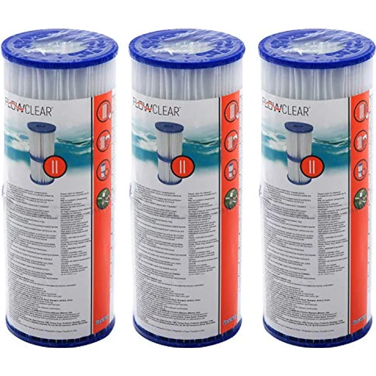 Bestway 3 x 2er Set 58094 Filterkartuschen Große II, Durchmesser 10.6 cm x H13.6 – Bild 2