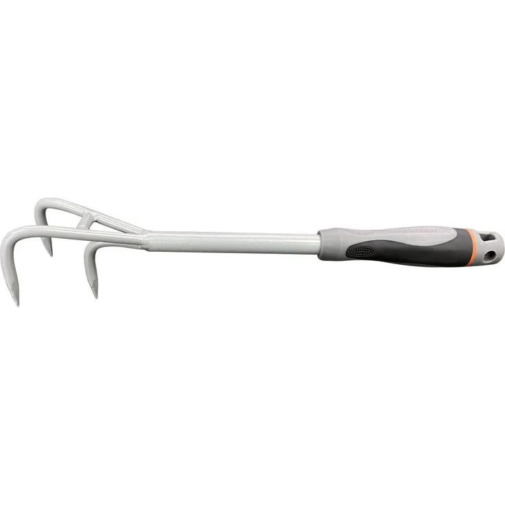 Primaster Handgartengrubber 6,5 cm Arbeitsbreite, ergonomischer Griff, grau/orange