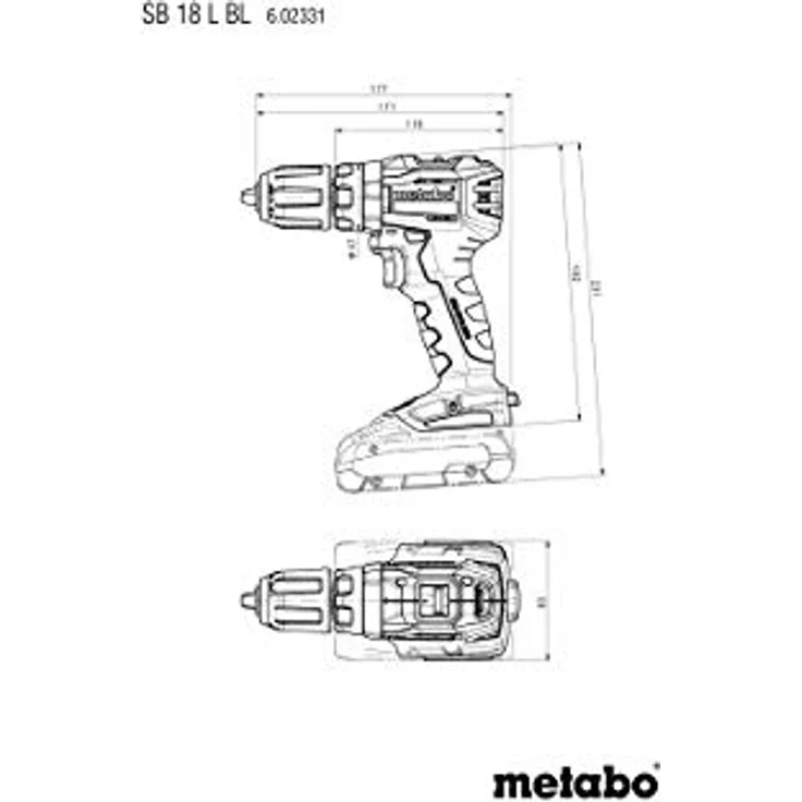 Metabo SB 18 L BL Akku Schlagbohrschrauber 18 V 60 Nm Brushless Solo MetaLoc (602331840) - ohne Akku, ohne Ladegerät – Bild 2