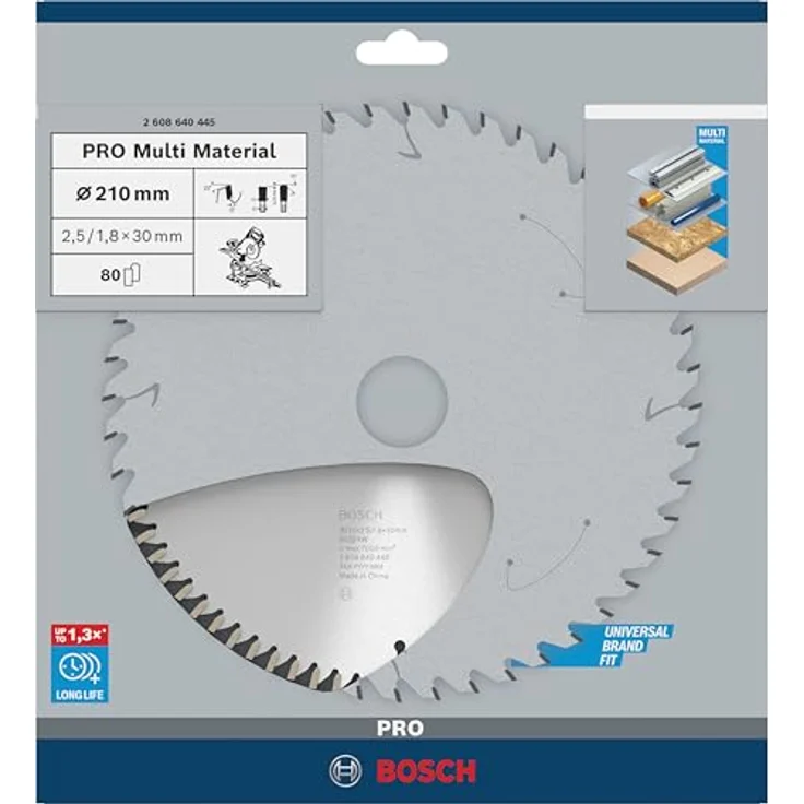 Bosch Professional Kreissägeblatt Multi Material (für Spanplatten, Faserwerkstoffe, Kunststoffe und Nichteisenmetalle) – Bild 2