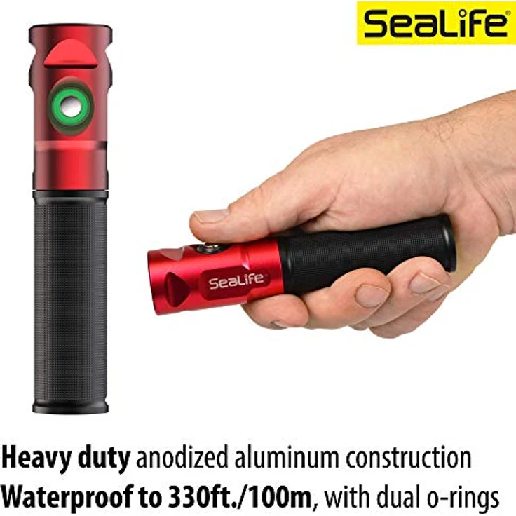 Sealife Sea Dragon Mini 900S, Tauchlampe mit 900 Lumen, 5 Lichtmodi, bis 100m tauchbar, 14 cm, wiederaufladbar – Bild 7
