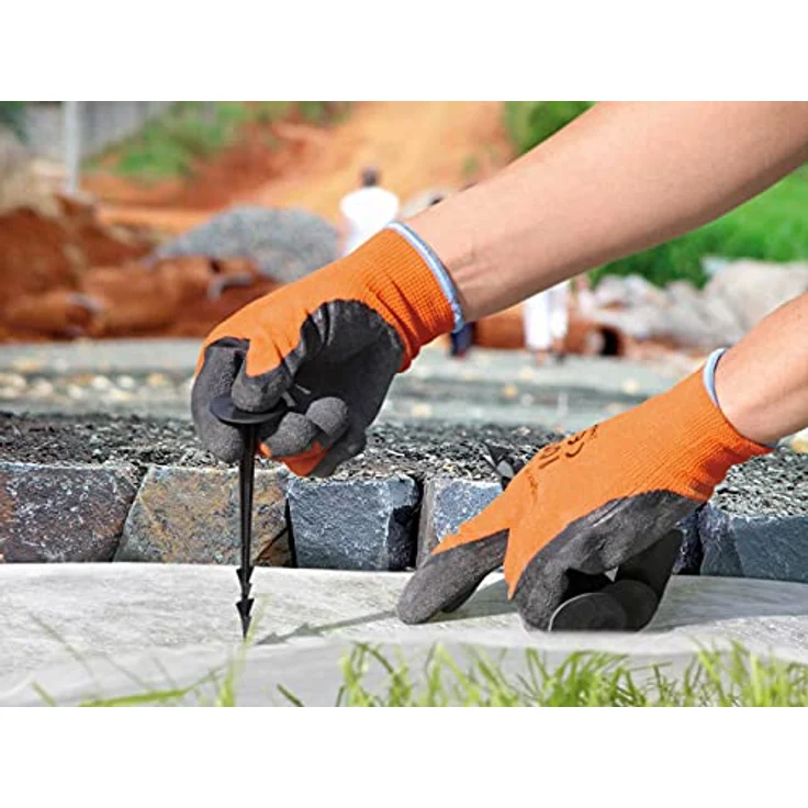 GARDENIX 100 Stück TerraPEG Erdanker Bodenanker Erdnägel für Gartenvlies Unkrautvlies Maulwurfnetz(100) – Bild 3