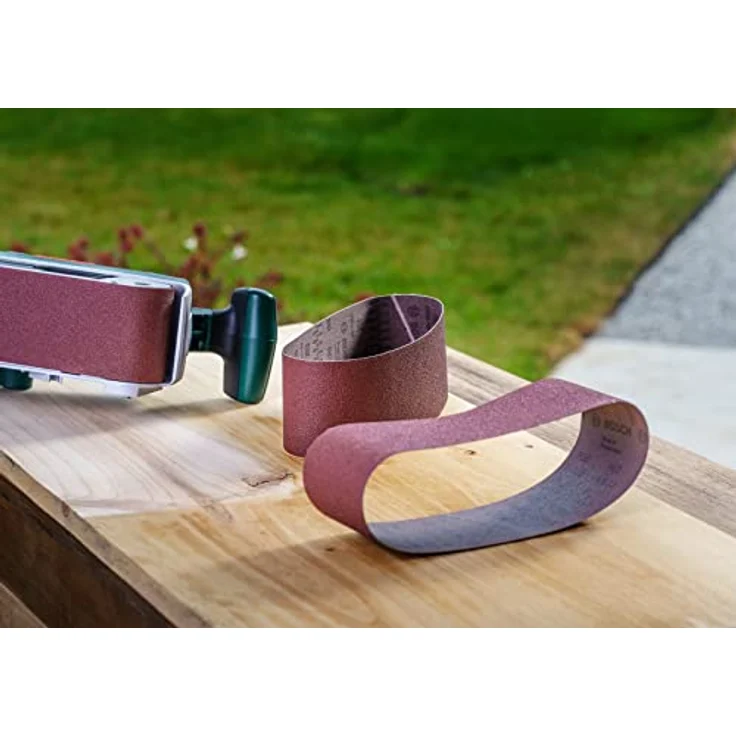 Bosch 9tlg. Schleifband-Set verschiedene Materialien (Körnung 60-80-100) – Bild 6