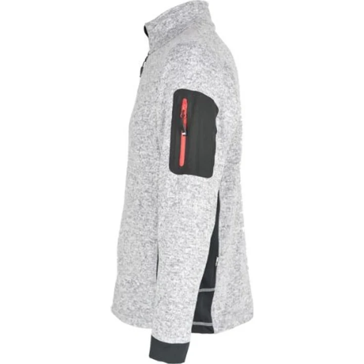 Strick-Fleecejacke CHRISTOPH Gr.L grau/schwarz FHB – Bild 3