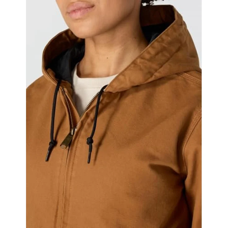 Carhartt WASHED DUCK ACTIVE JACKET, Arbeitsjacke aus 100% Baumwolle, LOOSE FIT, mit isolierender 3M Wattierung, schwarze Farbe – Bild 5