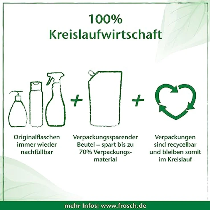 FROSCH Spül-Lotion Aloe Vera, 800 ml Nachfüller - Geschirrspülmittel mit pflegender Aloe Vera – Bild 6