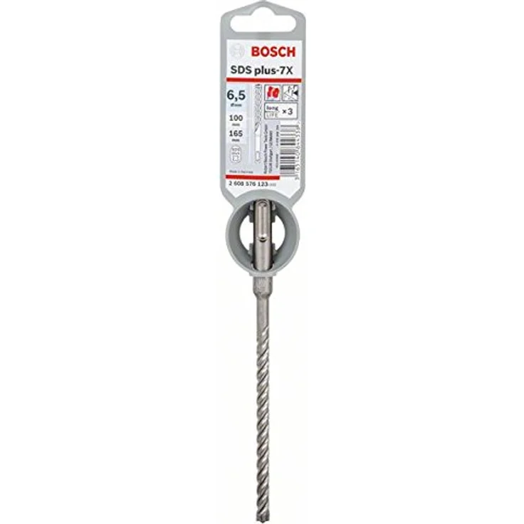 Bosch Professional Hammerbohrer SDS Plus-7X (für Beton und Mauerwerk, 6,5 x 100 x 165 mm, Zubehör Bohrhammer) – Bild 2