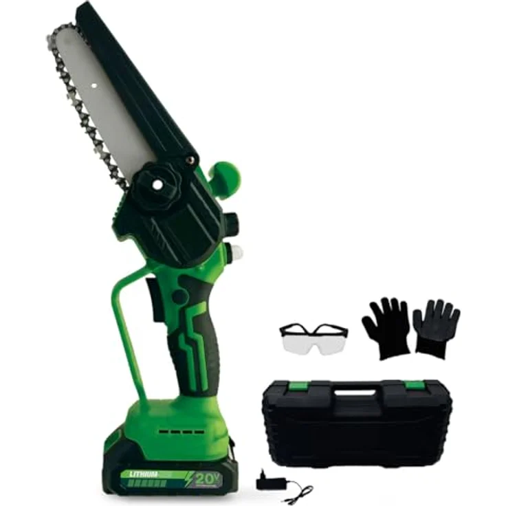 Hammersmith PocketSaw Pro, Akku-Mini-Kettensäge mit 20V Lithium-Ionen-Akku, kompakt und kabellos, präzise Schnitte bis 15 cm – Bild 1