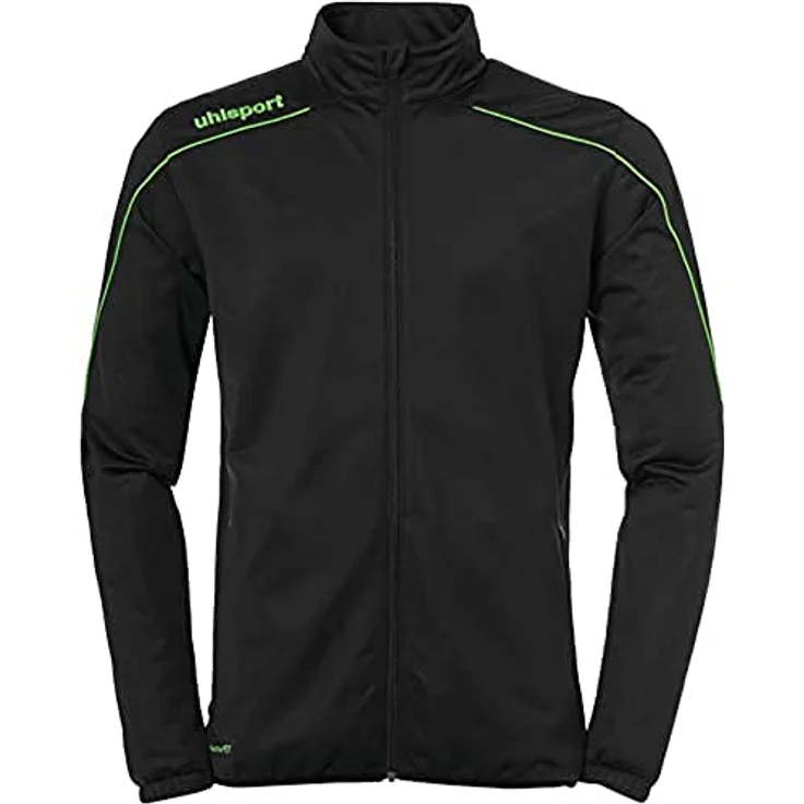 Uhlsport STREAM 23 CLASSIC JACKE M schwarz/fluo grün, Trainingsjacke mit elastischen Einsätzen – Bild 3