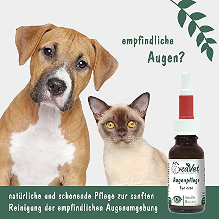 VeaVet Augenpflege für Hunde und Katzen 20ml – Bild 2