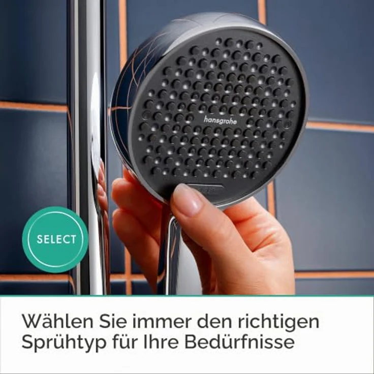 Hansgrohe Activera Select S Brausehalterset, 2jet, Handbrause mit 1600mm Schlauch, Chrom 28054000 – Bild 7