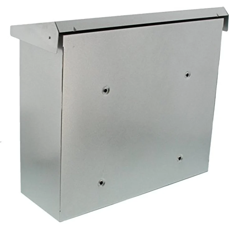 BURG-WÄCHTER Briefkasten mit aufklappbarem Regendach, A4 Einwurf-Format, EU Norm EN 13724, Verzinkter Stahl, Comfort 913 Si, Silber – Bild 5