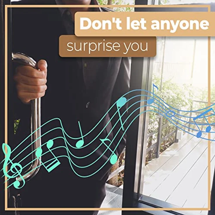 Retoo Drahtlose Bewegungsmelder mit Alarm für Innen und Außen, Wandmontage Sicherheit-Set Infrarot 6m, Ladenglocke Funkalarmanlage mit Motion Senso mit 30 Klingeltönen, Durchgangsmelder, Weiß - Preisvergleich – Bild 2