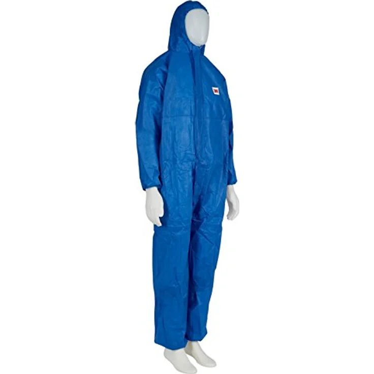 3M Schutzanzug 4515, SMS Vliesstoff, Blau, Größe XL, Schutz vor gefährlichen Stäuben und Spritzern, CE-Kategorie III – Bild 3