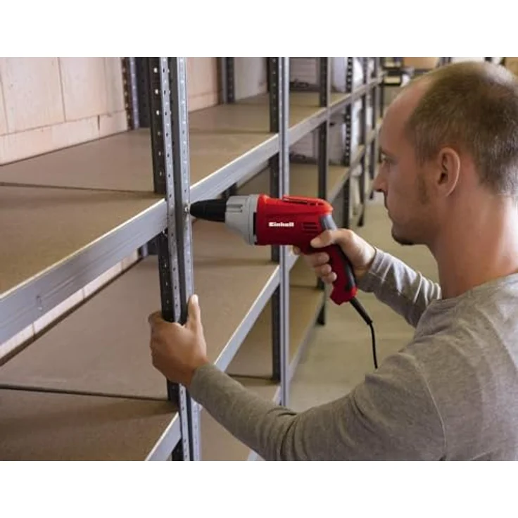 Einhell Trockenbauschrauber TH-DY 500 E (230V, 500W, 0-2.200 1-min, Auto-Start-Stop Getriebe, Alu-Getriebekopf, magnetische Bitaufnahme, Gürtelhaken) – Bild 5