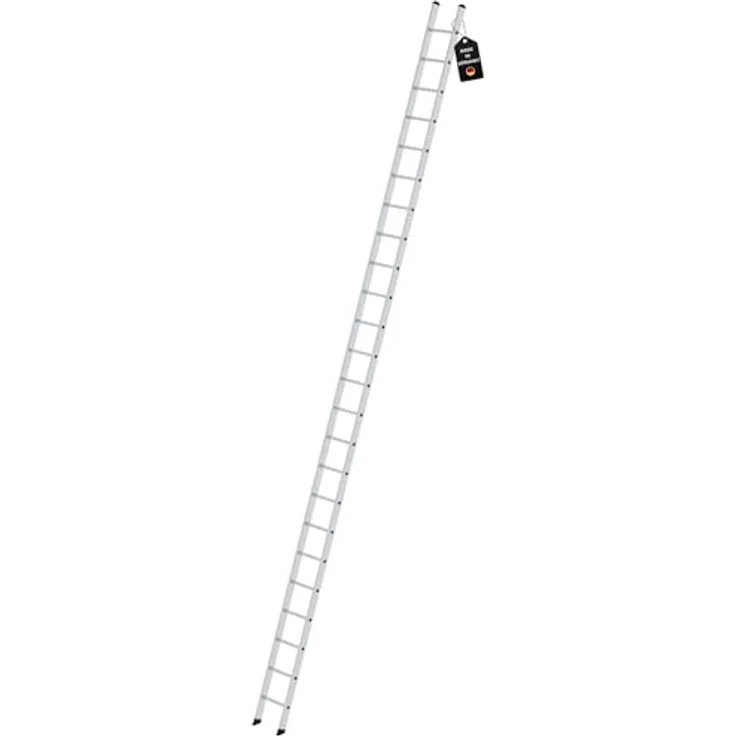 PROREGAL Sprossen-Anlegeleiter 350mm breit ohne Traverse | 24 Sprossen | Leiter, Teleskopleiter, Trittleiter, Bockleiter, Sprossen-Doppelleiter - Hochwertige funktionale Leiter von Proregal, trittfest und rutschsicher - in blau – Bild 1