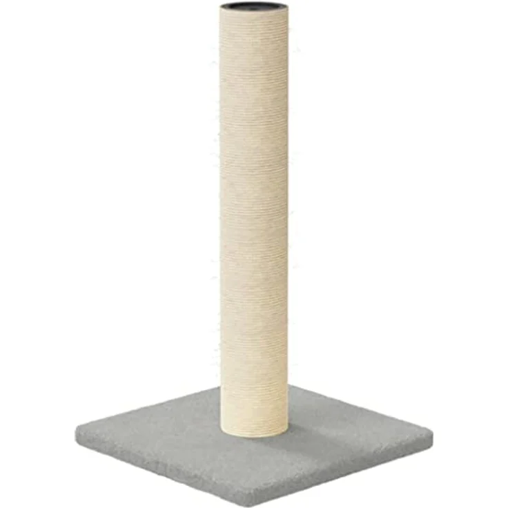 Bussandri Exclusive - Kratzsäule Hellgrau 22x22x45 cm, für ein gemütliches Zuhause – Bild 2