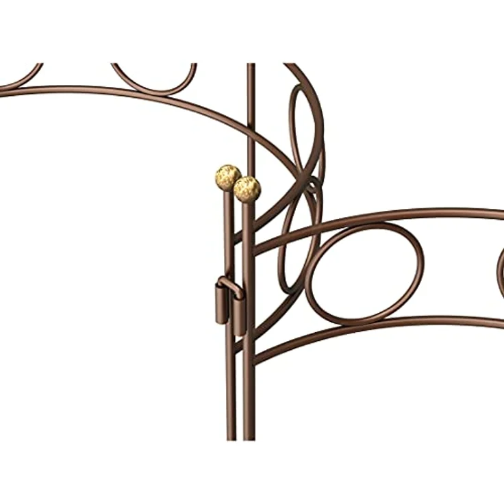 Dehner Pflanzenstütze Annabelle, halbrund geformt, 100 x 53 x 28 cm, Eisen, lackiert, Gold/Kupfer - Preisvergleich – Bild 4
