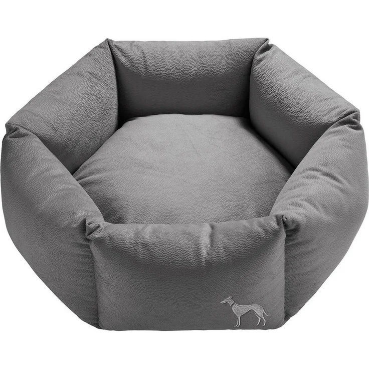 Hunter Tierbedarf Tierbett Orthopädisches Hundesofa Merida 6-eckig, modernes Design in Velouroptik, Memoryschaum-Flockenfüllung, rutschhemmende Unterseite, waschbar – Bild 1