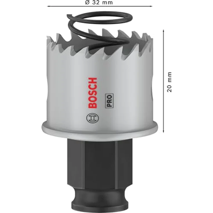 Bosch 1x PRO Sheet Metal Power Change Plus Lochsäge (Ø 32 mm, hält bis zu 2x länger, für Edelstahl- und Stahlbleche) – Bild 3