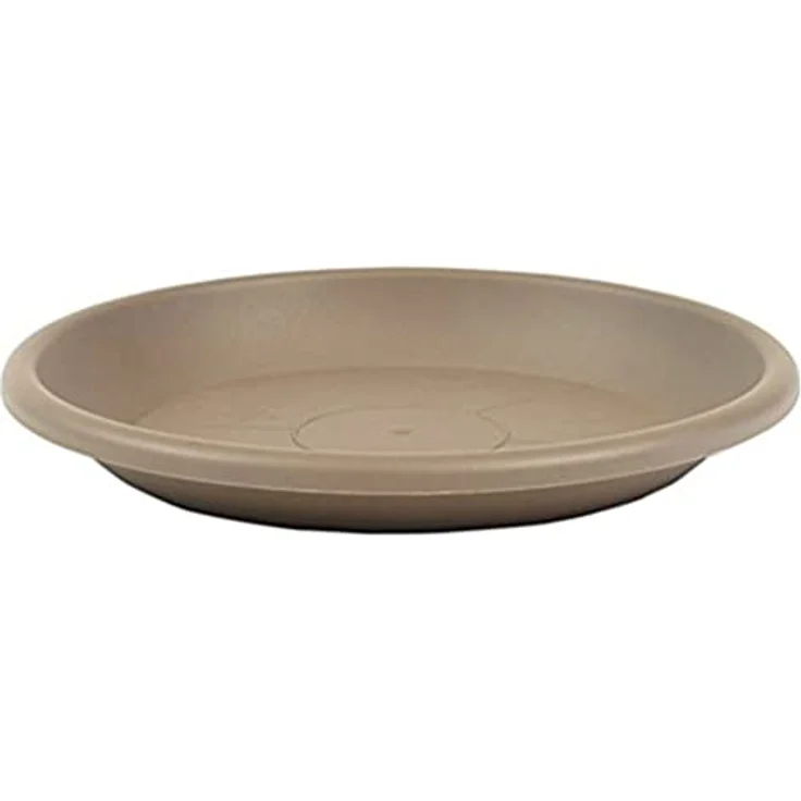 greemotion Blumentopfuntersetzer Taupe - Untersetzer Blumen mit 58 cm Durchmesser Höhe 8,1 cm - Pflanzkübel Untersetzer aus Kunststoff - Pflanzenuntersetzer rund - Pflanzen-Untertopf – Bild 2