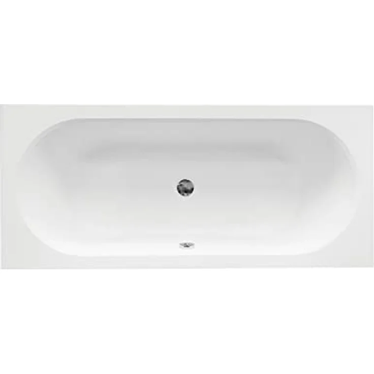 KOLMAN VITAE Badewanne Rechteck 160 x 75 cm, Acryl mit Wannenträger, antibakterieller Beschichtung und automatischem Siphon – Bild 3