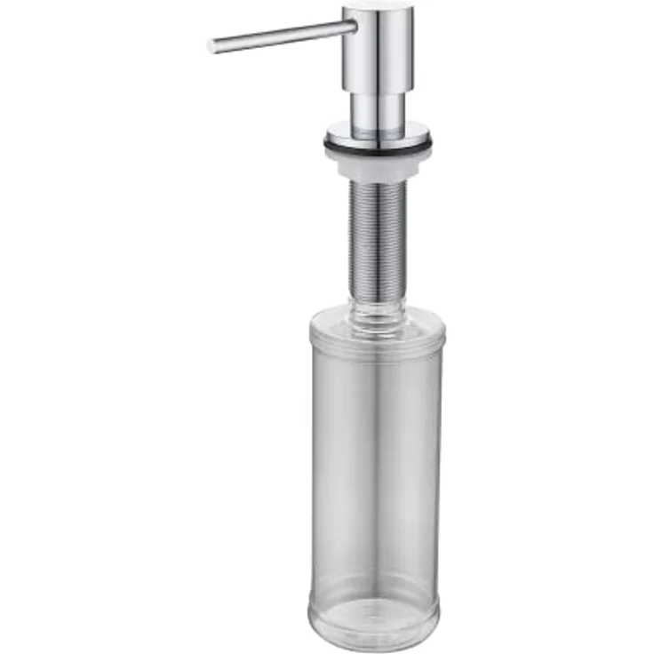 QUADRON BURT 110, 1-Becken Küchenspüle aus Glas & gebürstetem Edelstahl, Größe 76 x 49 x 21 cm mit Siphon – Bild 5
