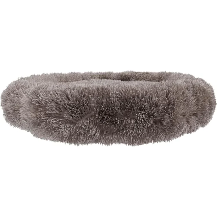BENNO Hundebett BALU, rund 60x60x16 cm, Donut Kuschelbett mit Polypropylen-Füllung, Cappuccino, maschinenwaschbar, rutschfester Boden, inkl. Kauknochen für Hunde – Bild 5