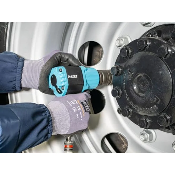 Hazet 3/4" Twin Turbo Schlagschrauber 9013MTT, Hochleistungs-Doppelhammer-Schlagwerk, Kompakte Bauweise, Vibrationsarm - Schwarz – Bild 5