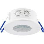 ChiliTec Bewegungsmelder IP65 Decke Einbau Unterputz 360° Deckenbewegungsmelder Innen Aussen Feuchtraum Led Geeignet Weiß