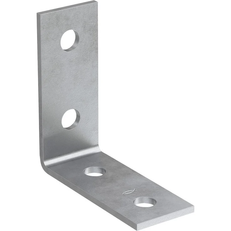 Fischer Holzverbinder Fisc Montagewinkel FAF 4 fvz 547510, galvanisch verzinkt, 90° Winkel, 25 Stück