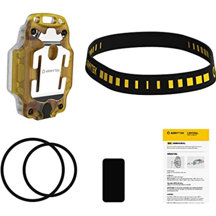 Armytek Crystal Kompakte Multifunktionslampe 4 in 1 mit weißem und rotem Licht Micro USB Aufladbarer (Gelb) – Bild 1