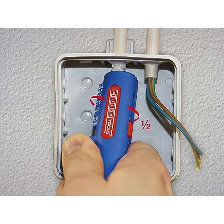WEICON Quadro-Entmanteler No.16, 4 in 1 Abisolierer von 8,0 - 13,0 mm Kabel – Bild 2