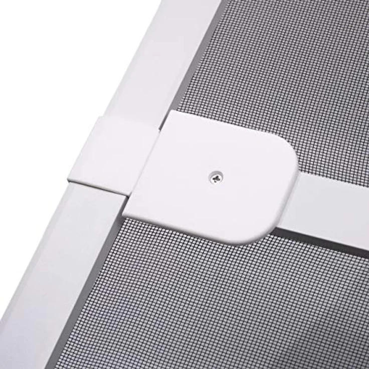 APANA - Fliegengitter Tür mit Alurahmen als Trittschutz - Insektenschutz für Balkontür & Terrassentür - Mückenschutz mit automatischem Türschließer & Magnetverschluss (100 x 210 cm | Braun) – Bild 5