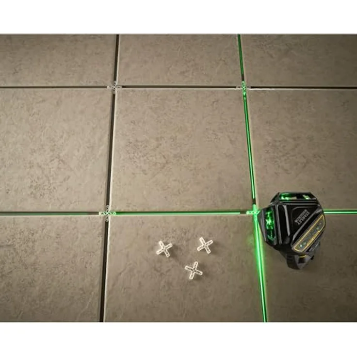 Stanley FatMax Linienlaser X3G (selbstnivellierend, mit grüner Diode und Lasersichtbrille, 3x 360°Linien, Genauigkeit: 3mm-10m, inkl. Ladegerät und Transportkoffer, bis 60 m mit Detektor) FMHT1-77356 – Bild 8