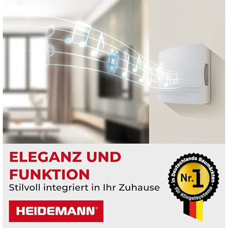 Heidemann 70148 Gong 8V max 82 dBA Weiß – Bild 6
